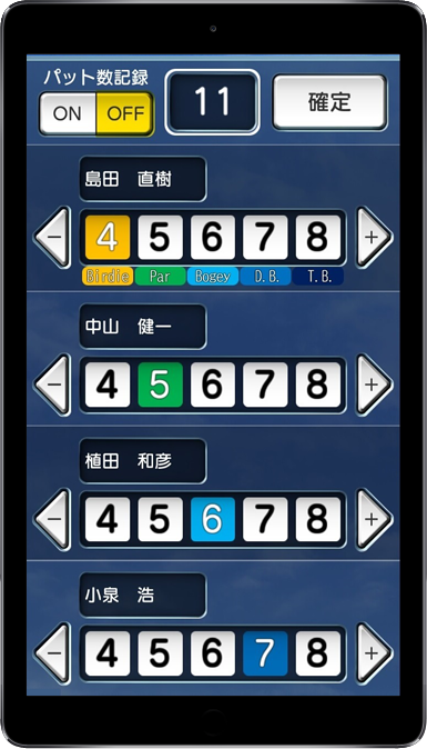 スコア入力
